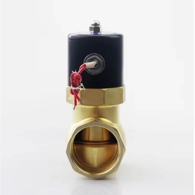 صمام التحكم في المياه بالملف اللولبي النحاسي، AC110V/220V/DC24V، 1/2 "-2" لأنظمة خطوط أنابيب السوائل