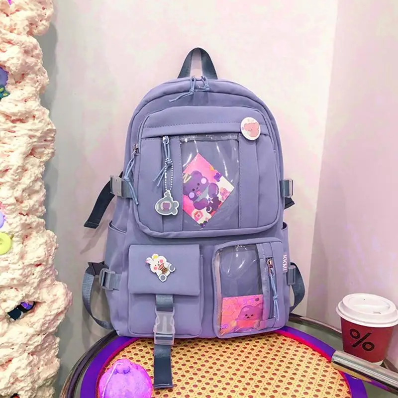 x90d backpack nylon students schoolbag counder bag bag daypack عودة إلى المدرسة للبنات في سن المراهقة حقائب كتاب