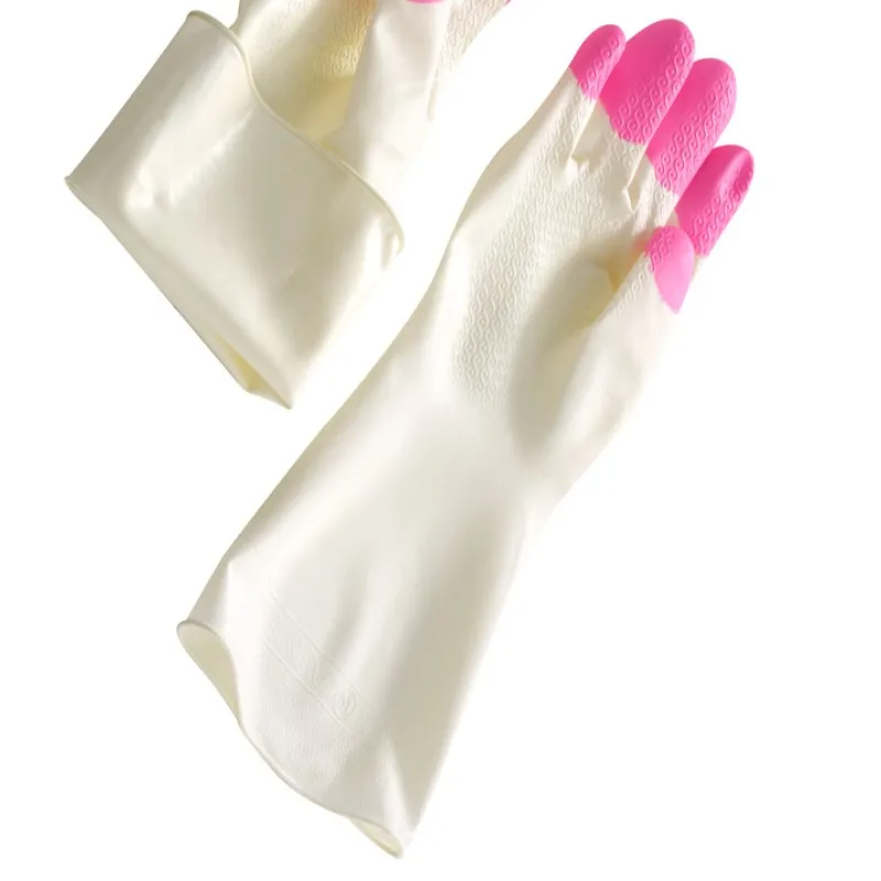 Long Sleeve Latex Kitchen Wash Dishes Dishwashing Gloves House Cleaning