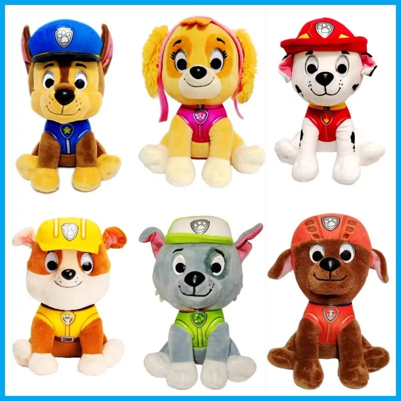 Original Paw Patrol Official Plush Toy Stuffed Animal Coral Skye Everest Chase Marshall 22.9cm 15.2cm Kids Birthday Gift Toys