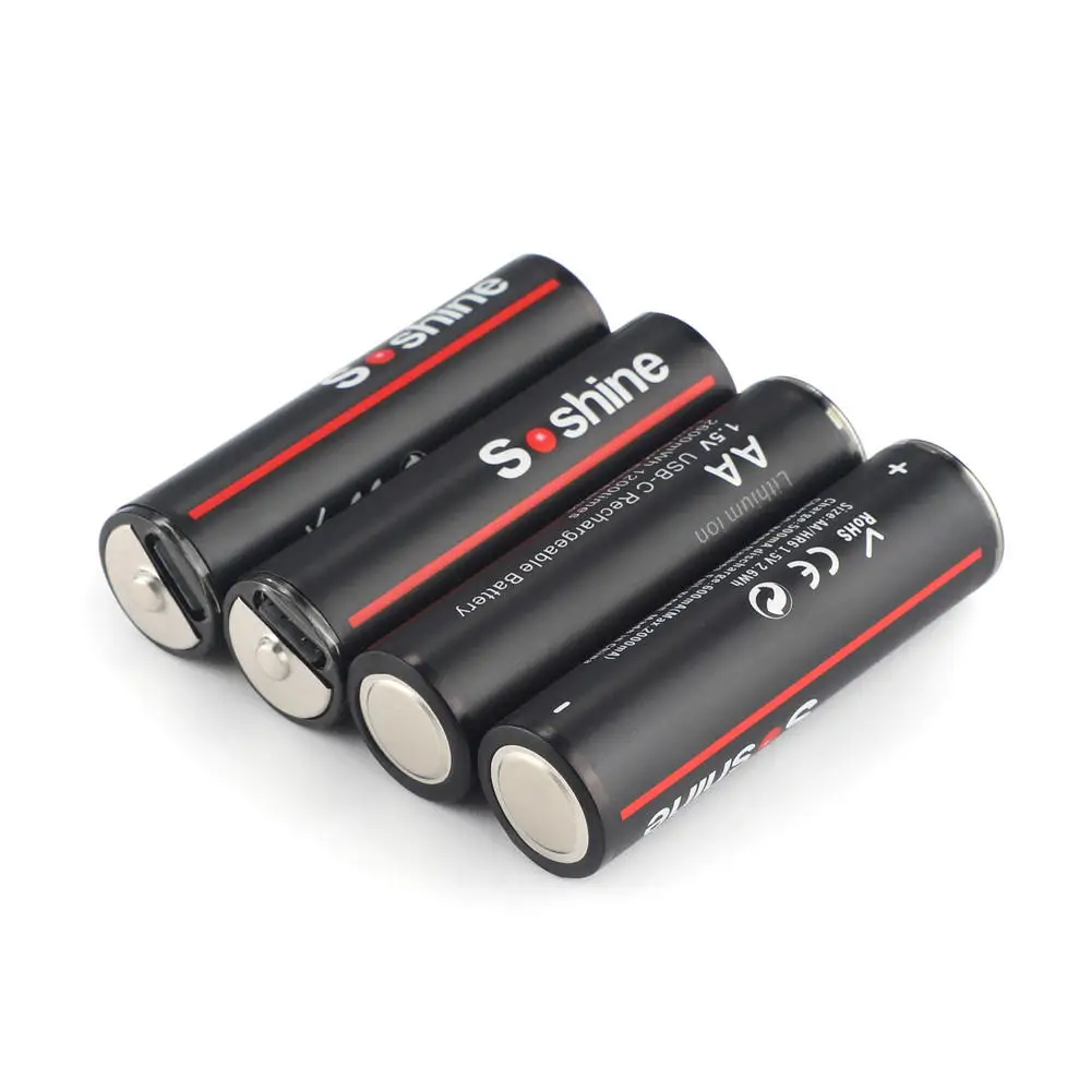 CityTree 1.5v AA Battery Rechargeable Li-ion 2600mWh 1.5 Volt 2A AA Lithium Batteries for Camera Flashlight Toys Remote Control