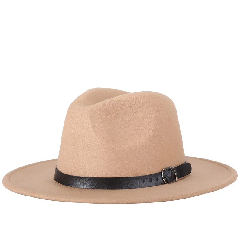 Women Fashion Fedora Hat, Classic Wool Jazz Cap