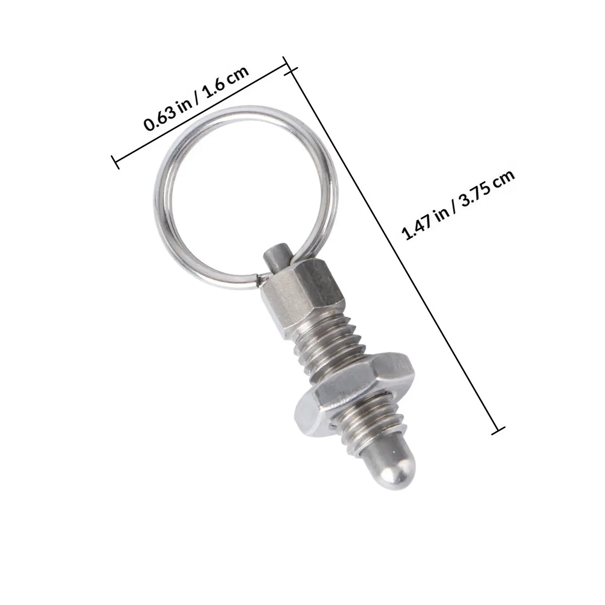 2Pcs Stainless Steel Knob Plunger Spring Pin Quick Release Position Column Mechanical Accessories for Mold Chassis Industrial