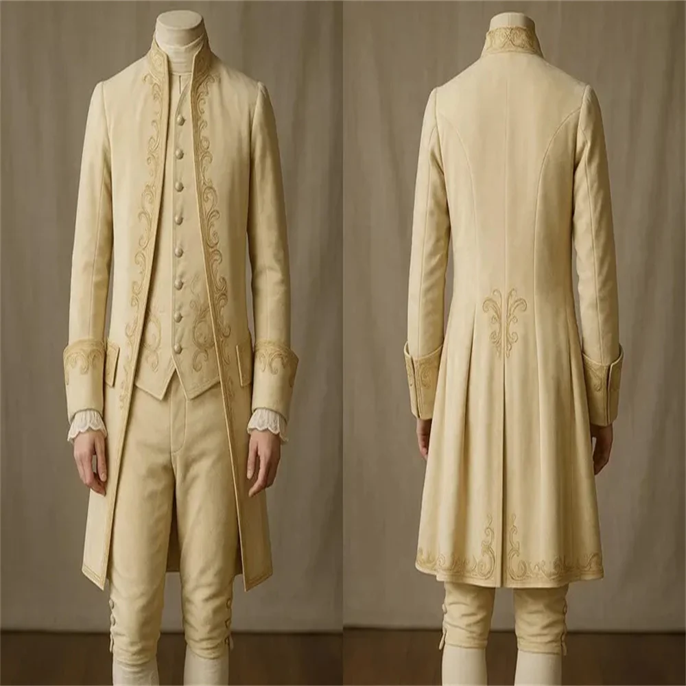 

1700s British Gentleman Victorian Baroque Rococo Costume Historical Luxurious Louis ΧⅥ Reenactment Ball Gown