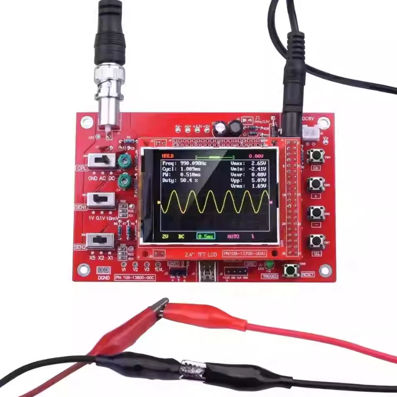 DSO138 Oscilloscope Kit-DIY Electronic Learning Kit Handheld Pocket Digital Oscilloscope Semi-finished Electronic Production Kit