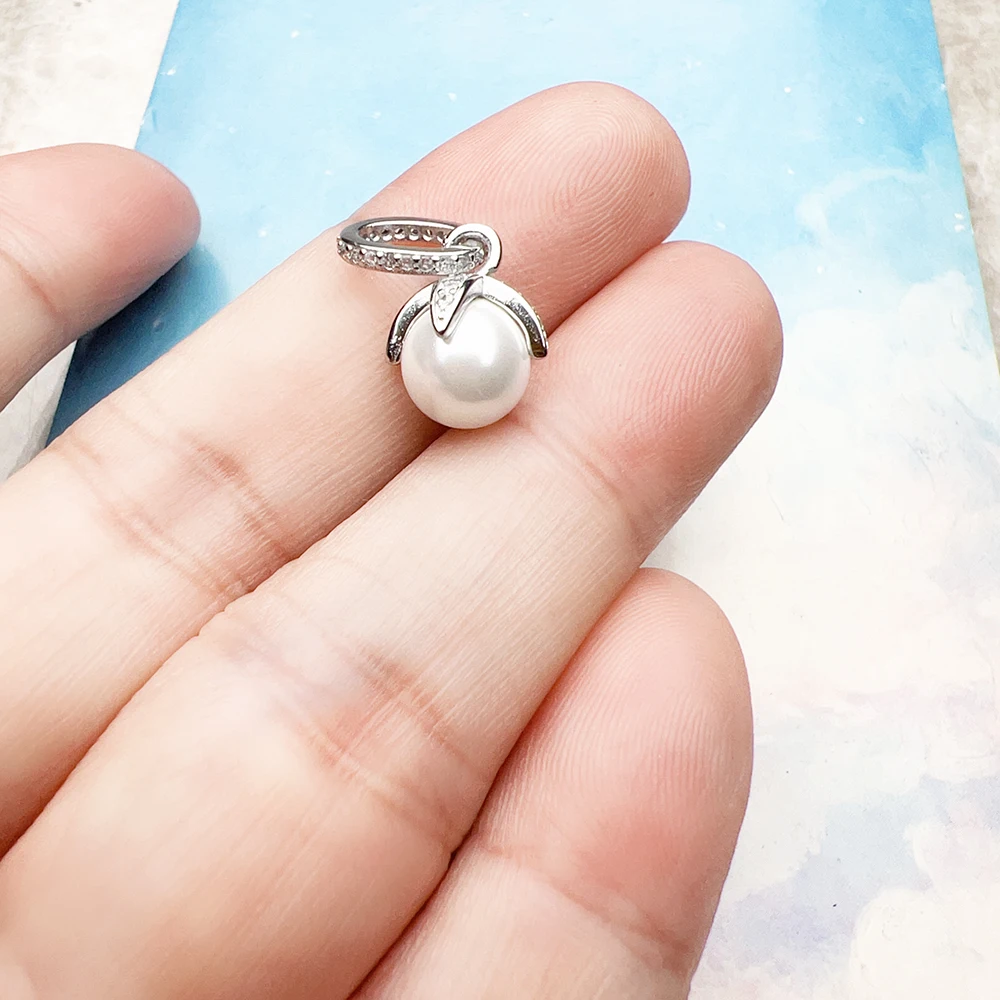 Anhänger Süßwasserperle Kugel Brandneuer Modeschmuck Europa Accessoires Romantisches Geschenk für Frauen – Detail 6