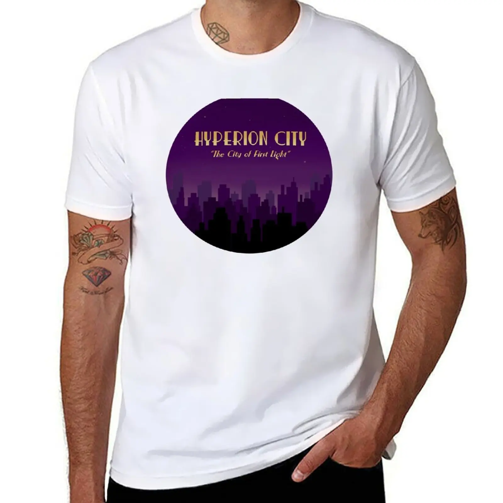 

Hyperion City T-Shirt t shirts for man slim fit t shirts for man cotton soft T-Shirt