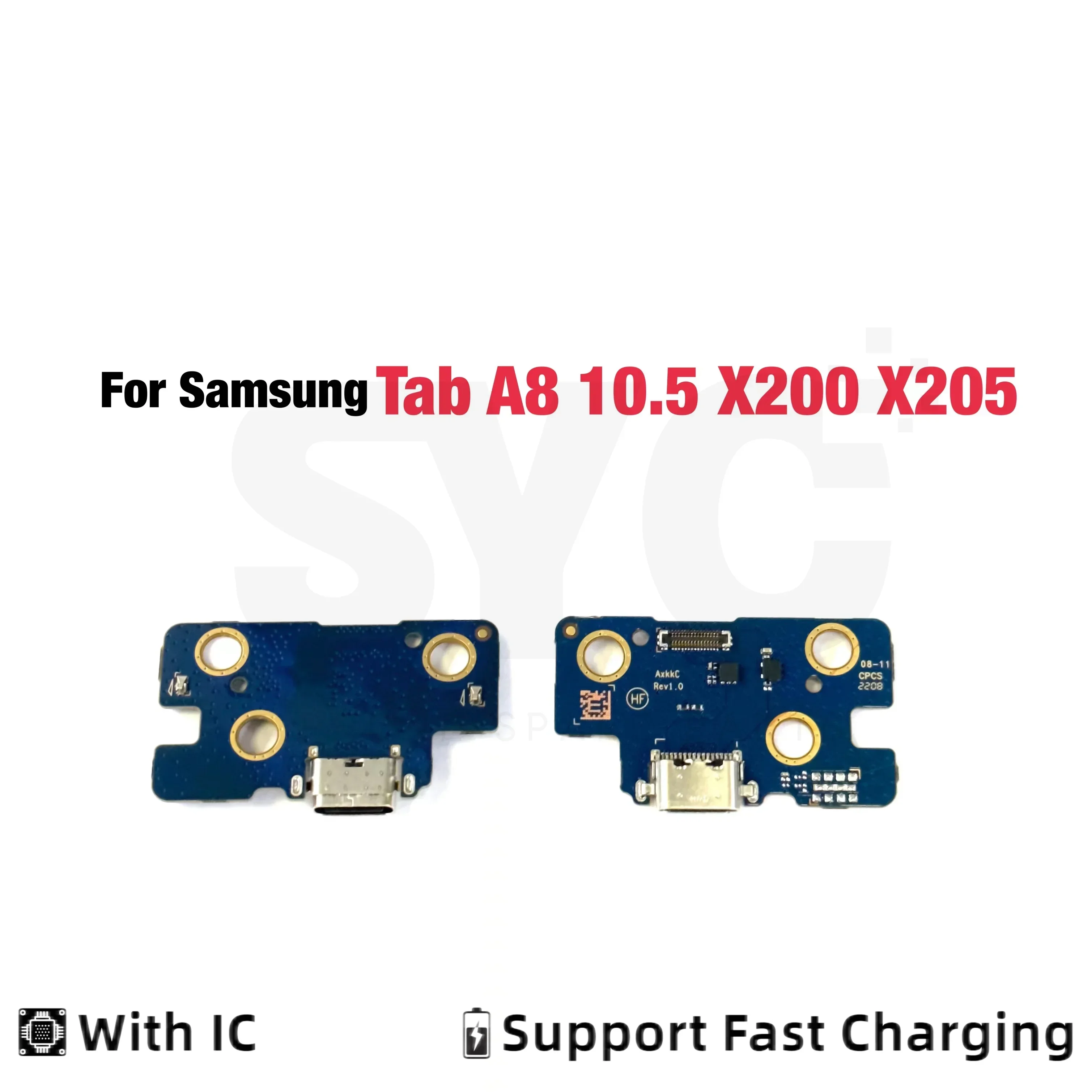 Good quality For Samsung  Tab A8 10.5 2021 X200 X205 Charging Port Board Dock Connector Charging Port Flex Replacement