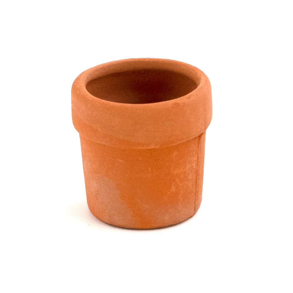 1/12 Dollhouse Miniature Accessories Mini Ceramic Flowerpot  Simulation Vase Flower Pot Model for Doll House Decoration ob11