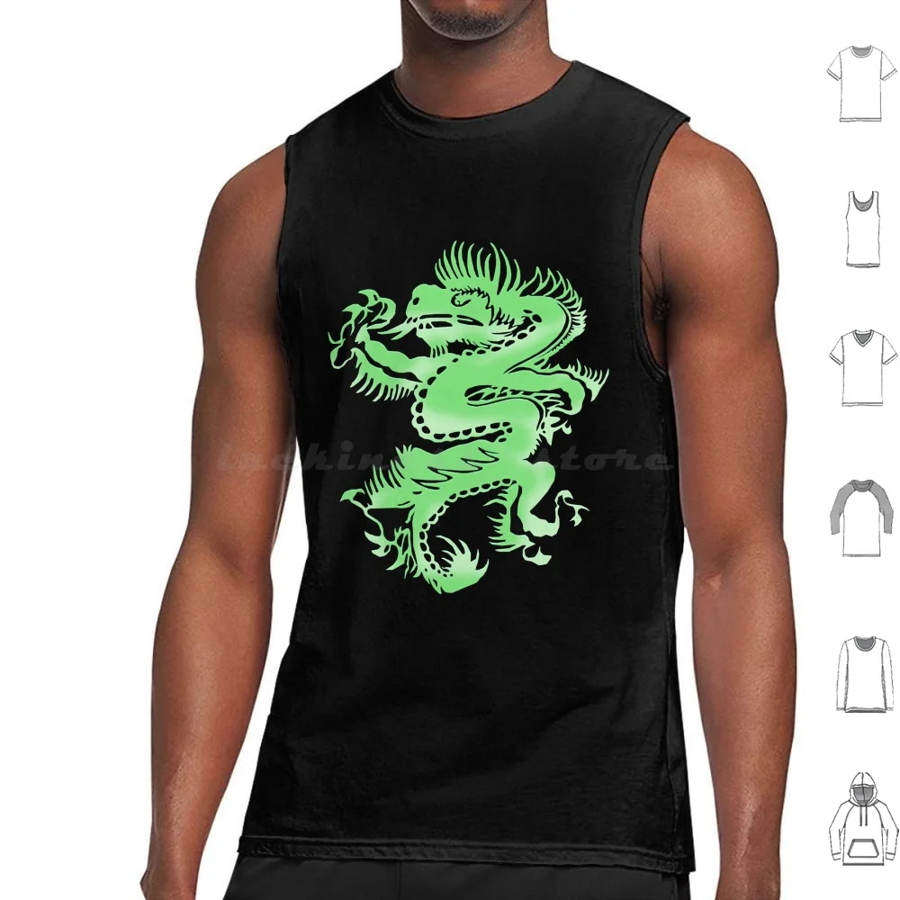 Natalie Imbruglia For Fans Tank Tops Print Cotton Torn Dragon