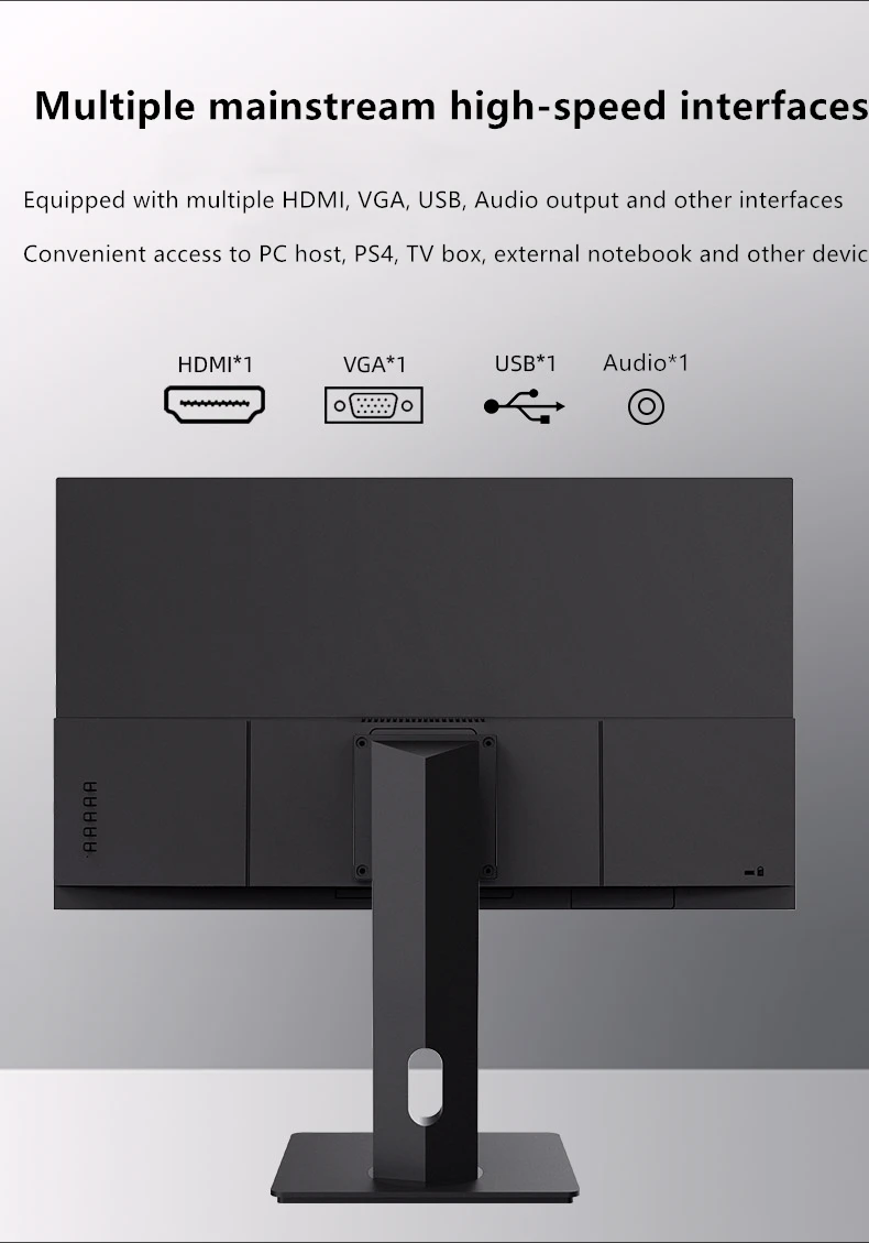 FYHXele 27 Zoll 1K 60Hz Touchscreen-Monitor IPS Hoher Farbraum Büro-Desktop-Computer 10-Punkt-Touch Hebe- und Drehfunktion HDMI – Detail 19
