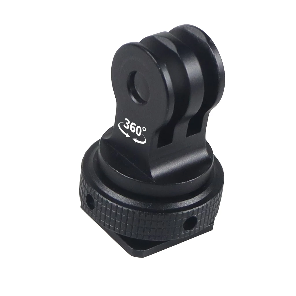 Adattatore Da Slitta A Vite 1/4" Per Fotocamera – Supporto Per Microfono, LED O Monitor, In Lega Di Alluminio Nero