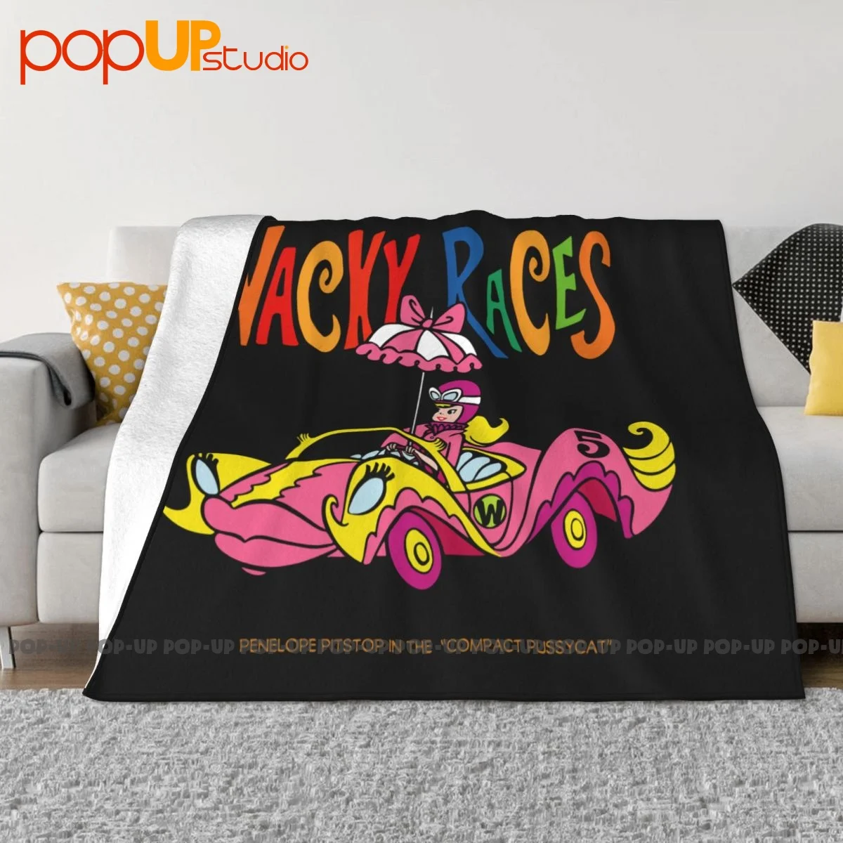 Wacky Races Cartoon Penelope Blanket Quilt Fashion Sofa Cover Couch Blanket Home Decotation