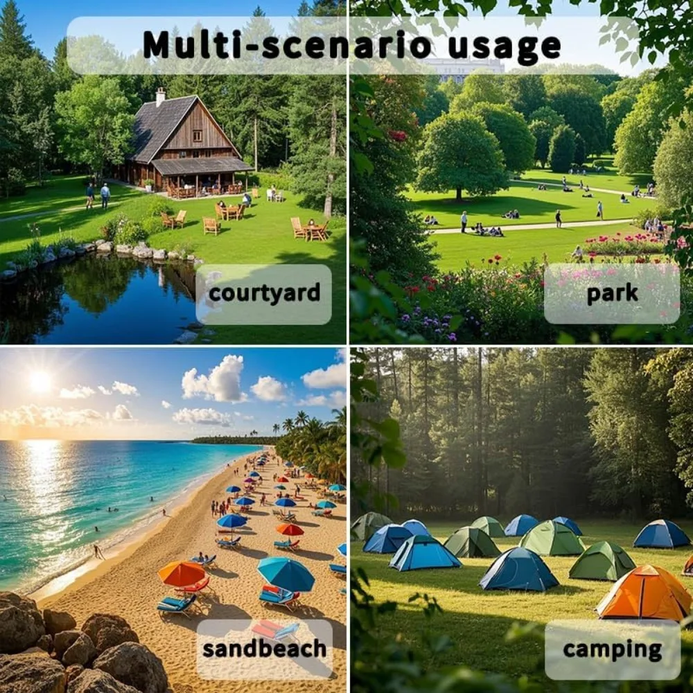 Heavy Duty Portable Double Hammock with Stand, 500 lb Capacity, Indoor Outdoor Use, Includes Carrying Bag