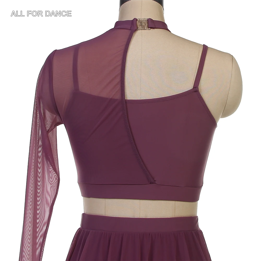 25129 Grau Lila/Marineblau Spandex Top Mieder Ballett Tanz Tutu Erwachsene Mädchen Lyrische/Zeitgenössische/Ballett Kostüme Tanzen Röcke