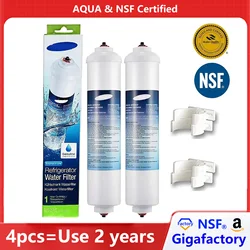 NSF Certified DA29-10105J Refrigerator Water Filter Inline Water Filter Replacement for AquaPure Plus HAFEX EXP GXRTDQ 4378411RB