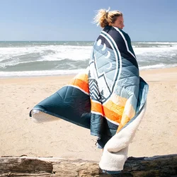Custom Quilting Nylon Water Resistant Camping Mat Blanket Winter Warm Lightweight Hiking Goose Down Blanket