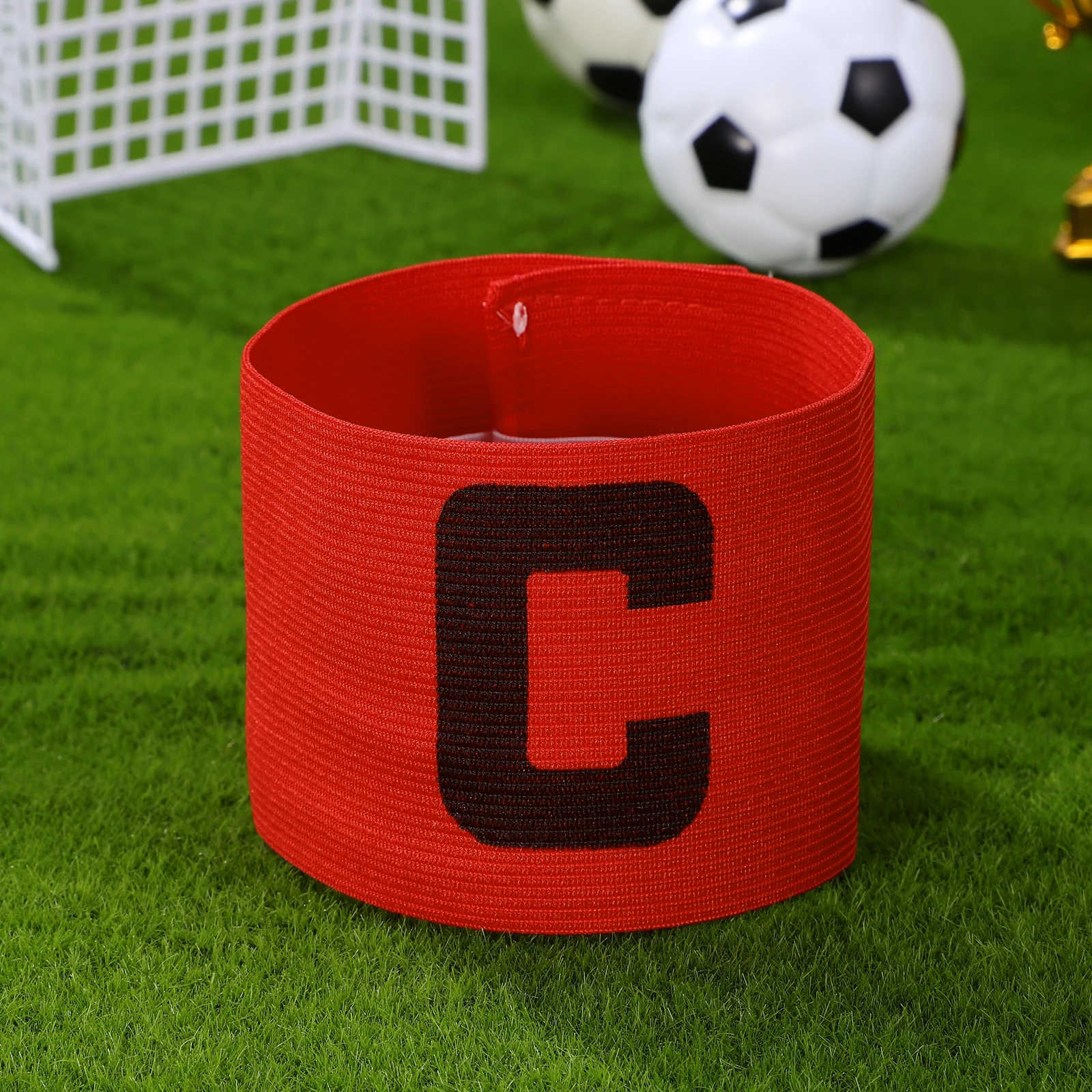 

Captain Armb Sport Adjustable Red Soccer Football Durable Use Football Captain B Anti Drop Design Fits