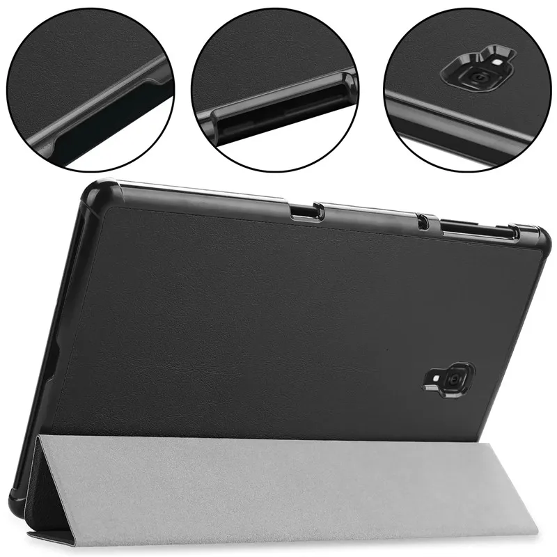 For Samsung Galaxy Tab A 10.5 2018 Case SM-T590 SM-T595 Trifold Magnetic PU Leather Hard Stand Cover For Galaxy Tab A 10.5 Case - view 5