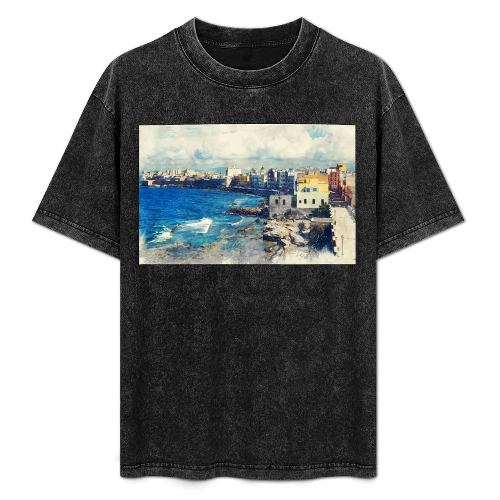 

Trapani art 19 Sicily #trapani #sicily T-Shirt Big and Tall Basic Tee Shirt