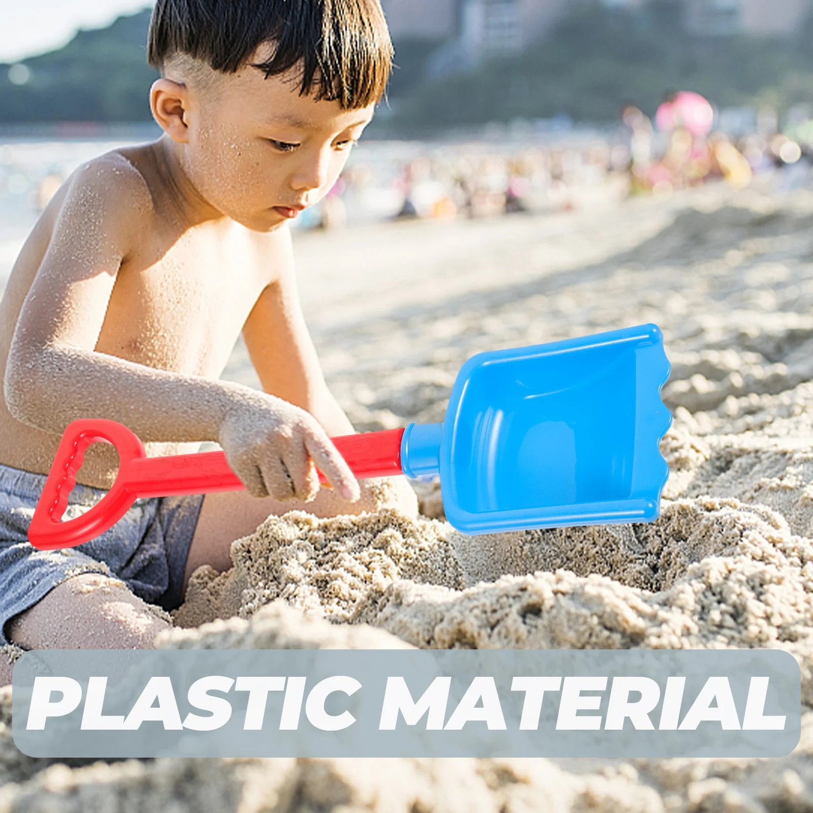 4 pezzi mini pale da spiaggia per scavo all'aperto per bambini in plastica premium tempo di servizio divertimento semplice neve cortile giardinaggio scatole di sabbia