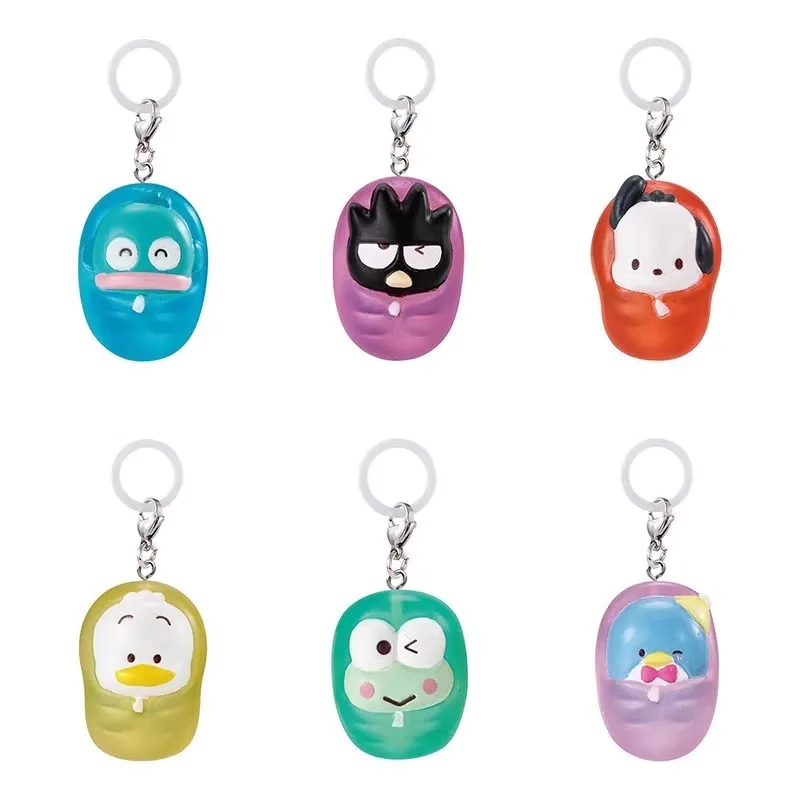 

Bandai Original Gashapon HAPIDANBUI めじるしアクセサリー Sanrio Toys For Kids Gift Collectible Model Ornaments
