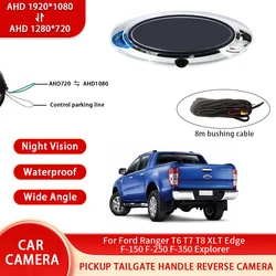 AHD 1080P NTSC Pickup tailgate handle reverse Backup camera For Ford Ranger T6 T7 T8 XLT Edge F-150 F-250 F-350 Explorer