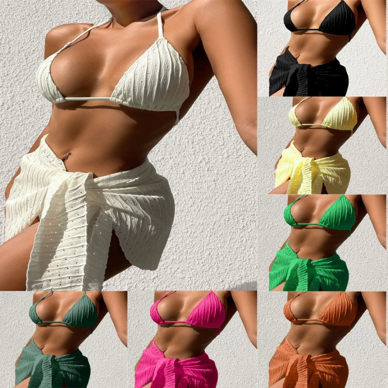 

Swimwear new sexy bikini separates corset underwear three-piece swimming costume female