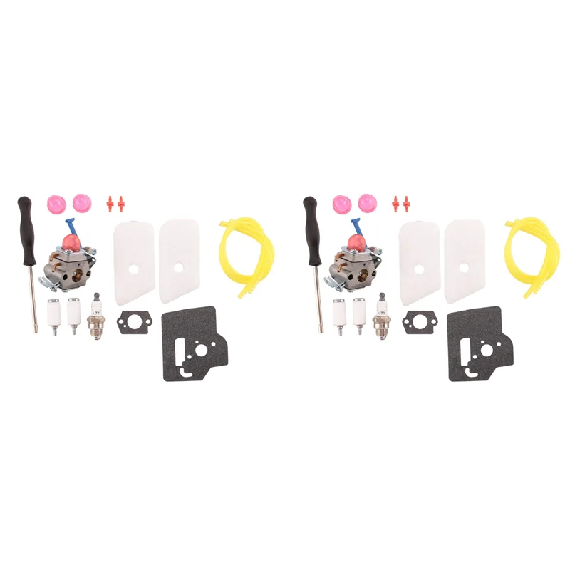 

A48P-2X 128LD Carburetor Air Filter Tool Fuel Line Filter Carb Tune Up Kit For Trimmer Edger 28Cc 128C 128L 128R