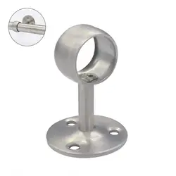 25mm / 1inch Metal Flange Wardrobe Closet Rod Rail Curtain Rod Bracket for Closet Storage/Ceiling Mount Curtains / Shower Standt