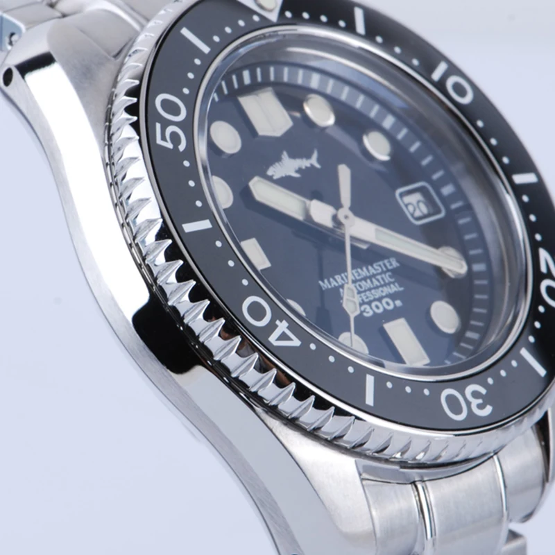 HEIMDALLR SBDX001 ساعات غوص رجالية MM300 مقاومة للماء كريستال الياقوت NH35A ساعة يد ميكانيكية أوتوماتيكية C3 مضيئة