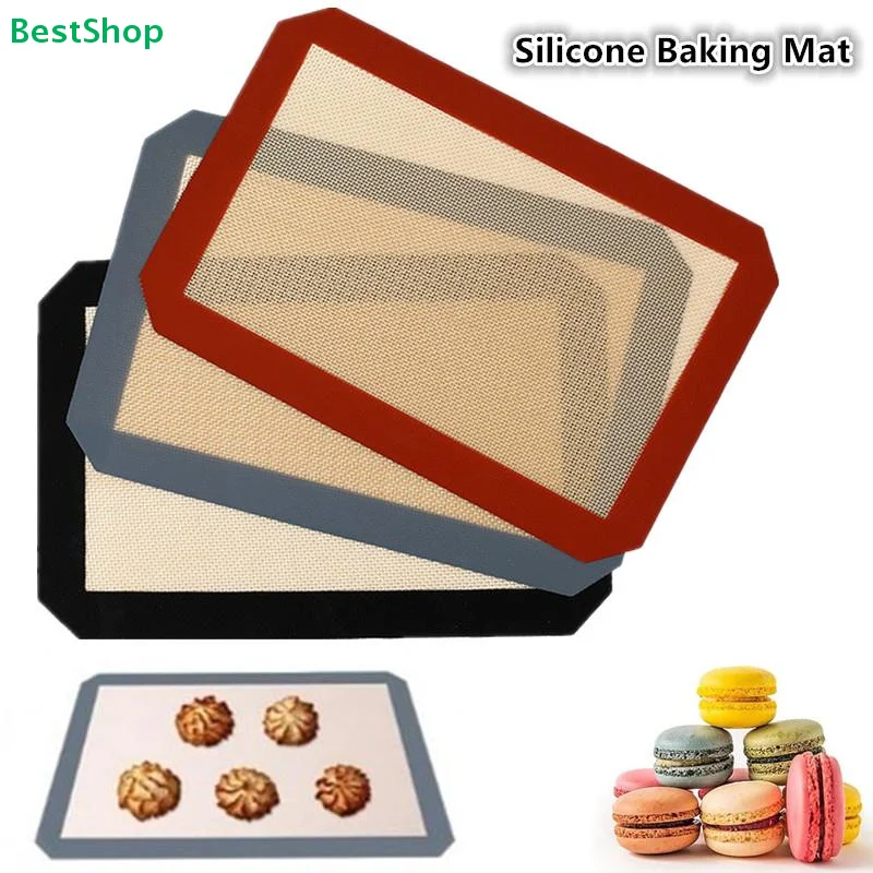 〔R〕Reusable Silicone Baking Mat Set, Non-Stick Heat-Resistant Baking Liner for Macarons, Cookies & Pastries