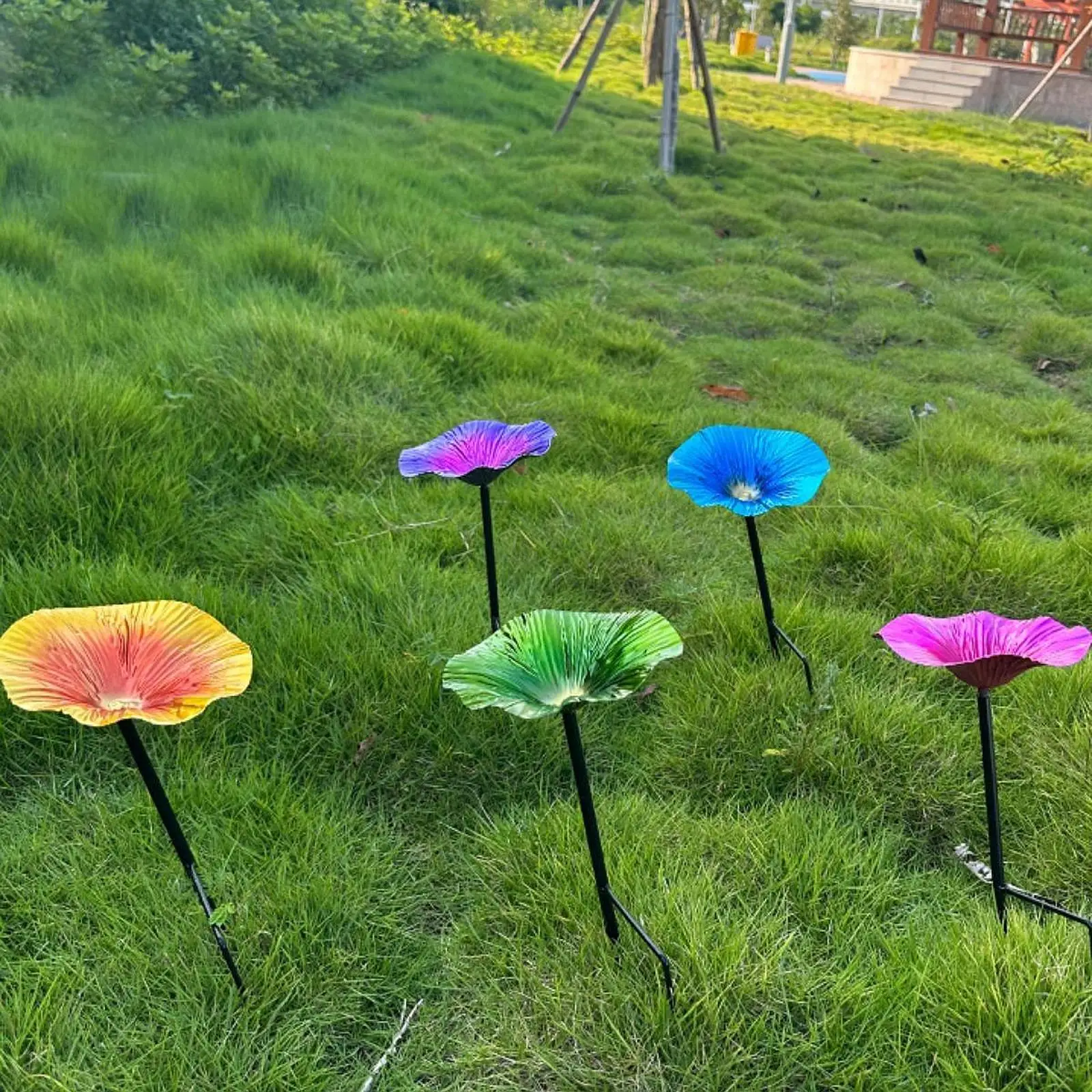 

Bird Bath Bird Bath Bowl with Garden Stake Landscaping Ground Stake for Backyard