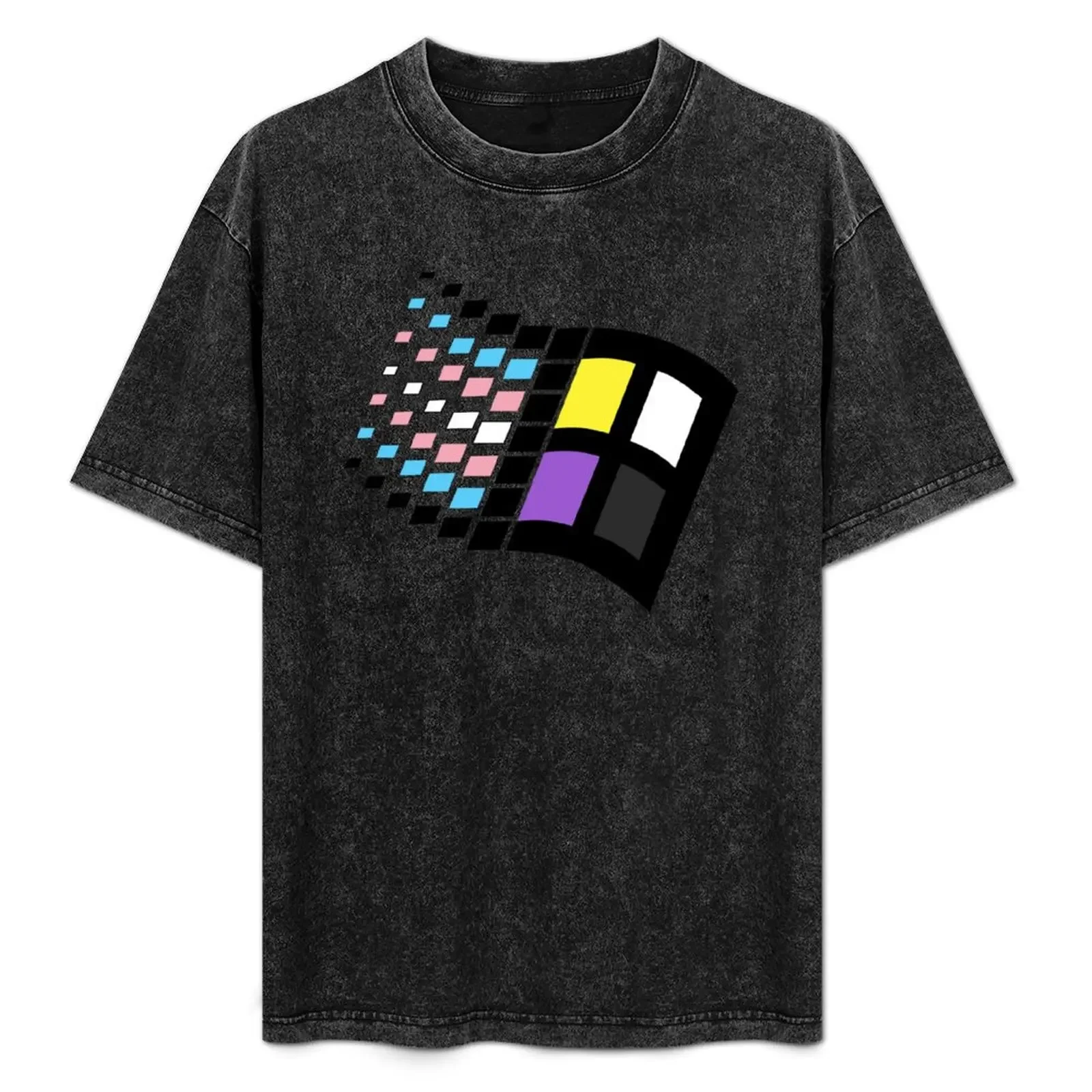 

Microsoft Gender T-Shirt Funny t-shirt kawaii clothes customs outfits for men