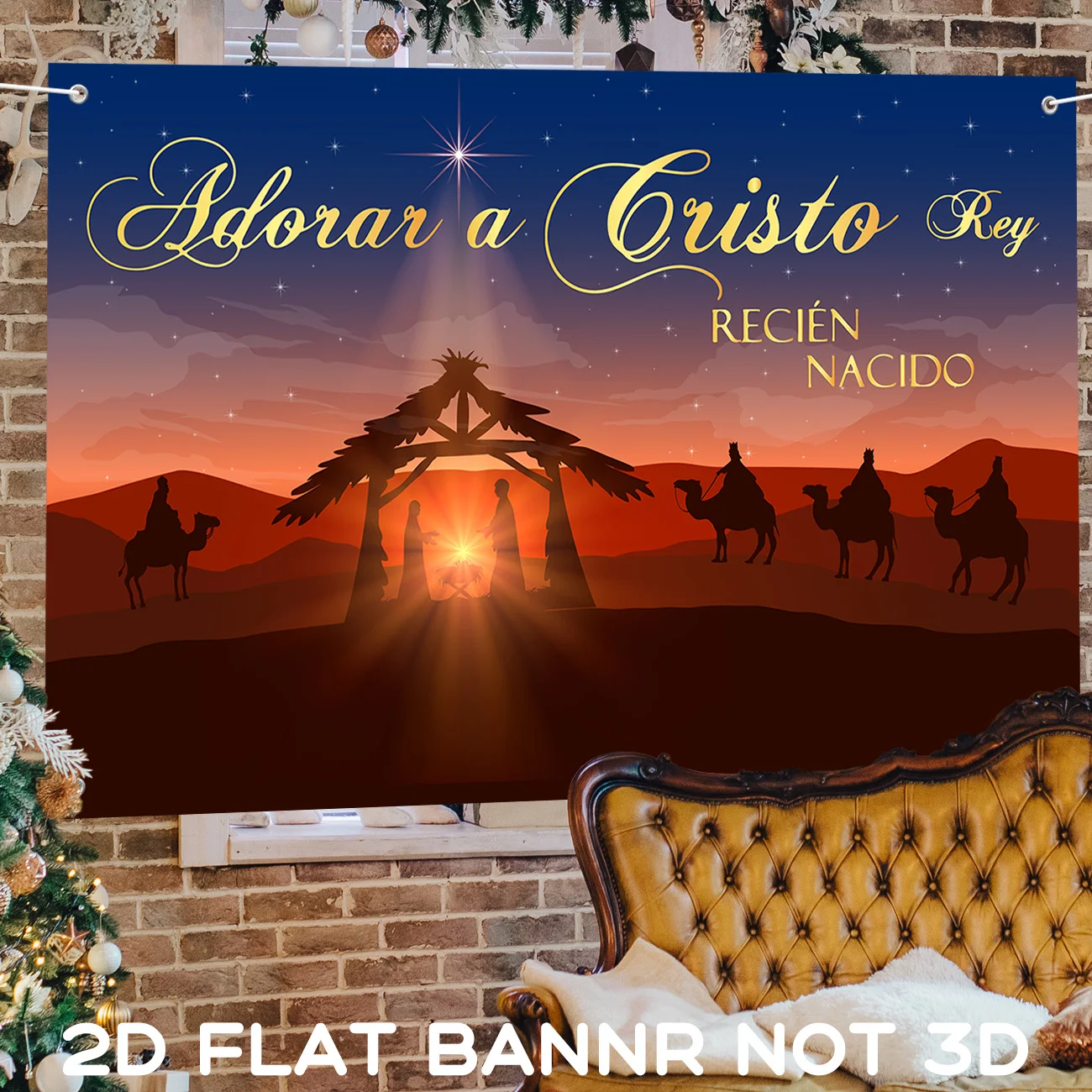 عيد الميلاد المهد حفلة راية الديكور مشهد المهد الديني راية عيد الميلاد عطلة جدار الباب راية عيد الميلاد مشهد المهد