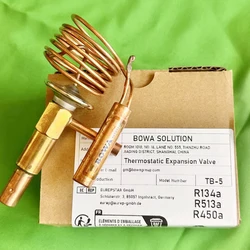 TB-5MC 1.6kw R134a TX (thermostatic expansion valve) only allows a specified amount of refrigerant to flow based on demand
