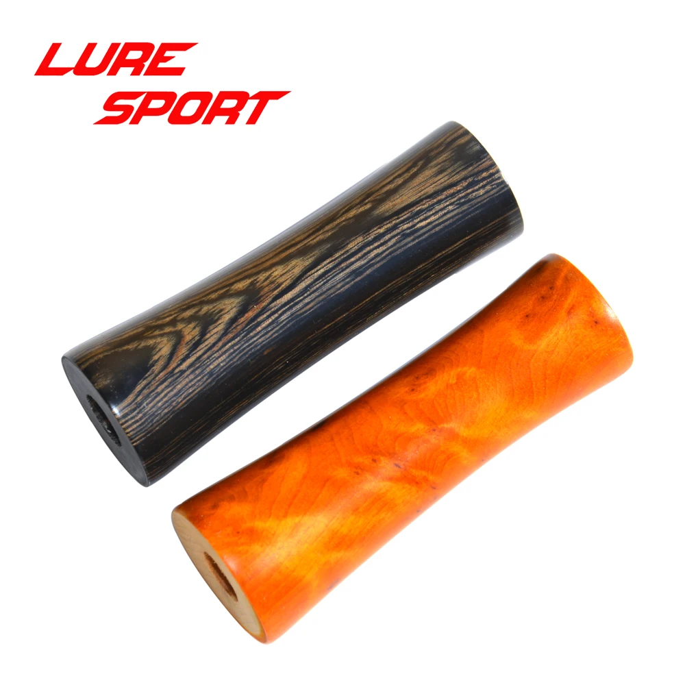 Proton 2pcs Burl Wood Black Wood Grip Handle 8cm Rod Building Component Repair Fishing Pole DIY Accessory