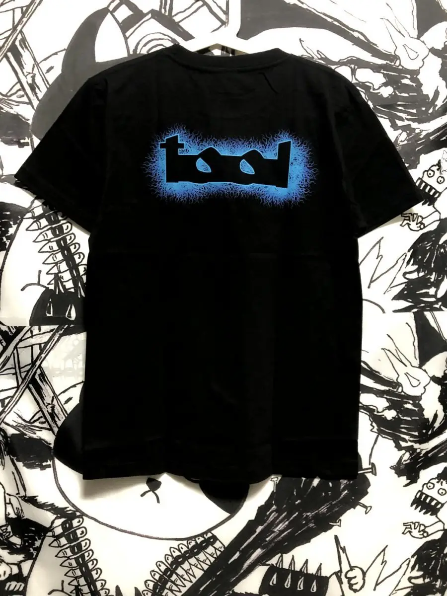 تي شيرت TOOL Band أوروبا وتايلاند والولايات المتحدة تي شيرت قطني صغير مطبوع عليه روك معدني صغير للرجال والنساء بأكمام قصيرة #6