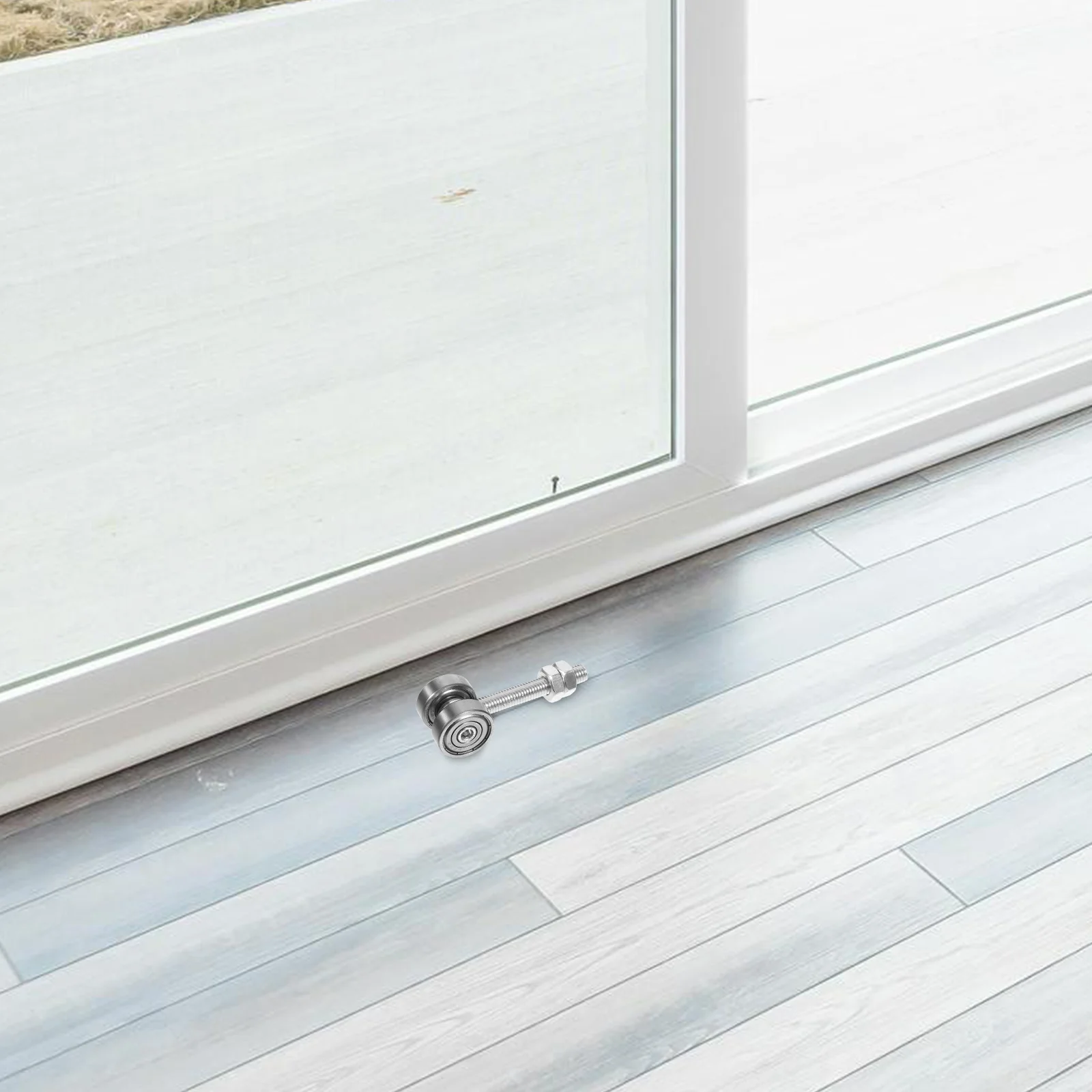 1 PC Sliding Door Hanging Wheel Assembly Roller Trolley Strut Channel 2 Rail Cable Replacement Double Bearings Smooth Sliding