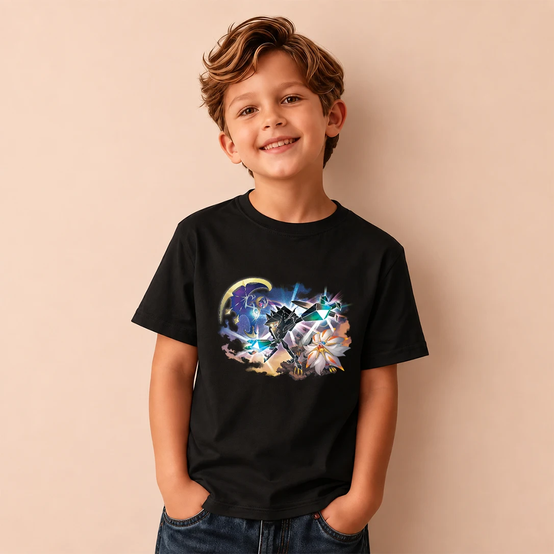 Pokemon Ultra Beast Legendary Monsters Graphic Men Women and Kids T Shirt Boys Anime Cartoon Casual Short Sleeve Children Tee