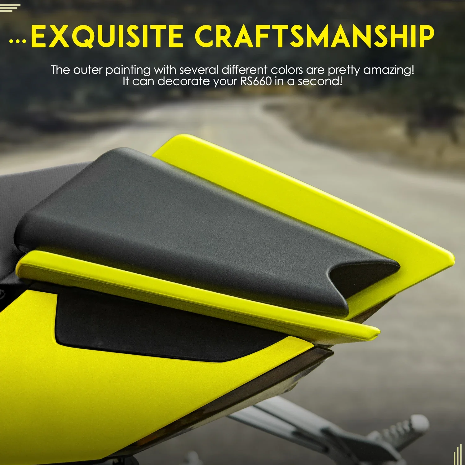 WOLFLINE pour Aprilia rs 660 bosse becquet carénage couverture siège arrière passager bosse becquet carénage capot pour Rsv4 TUONO RS 660