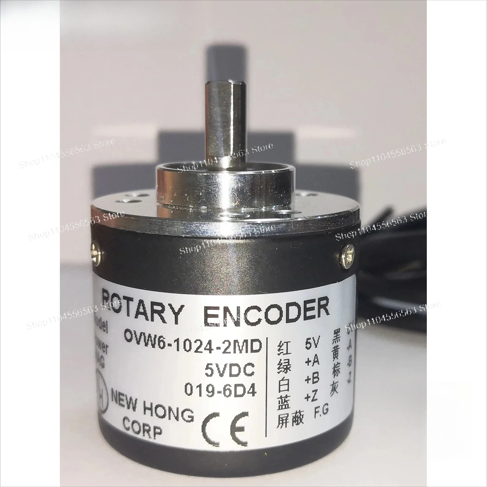 OVW2 Series Incremental Rotary Encoder 5V TTL Differential Output Long Line Driver 1000/1024 PPR for Industrial Automation