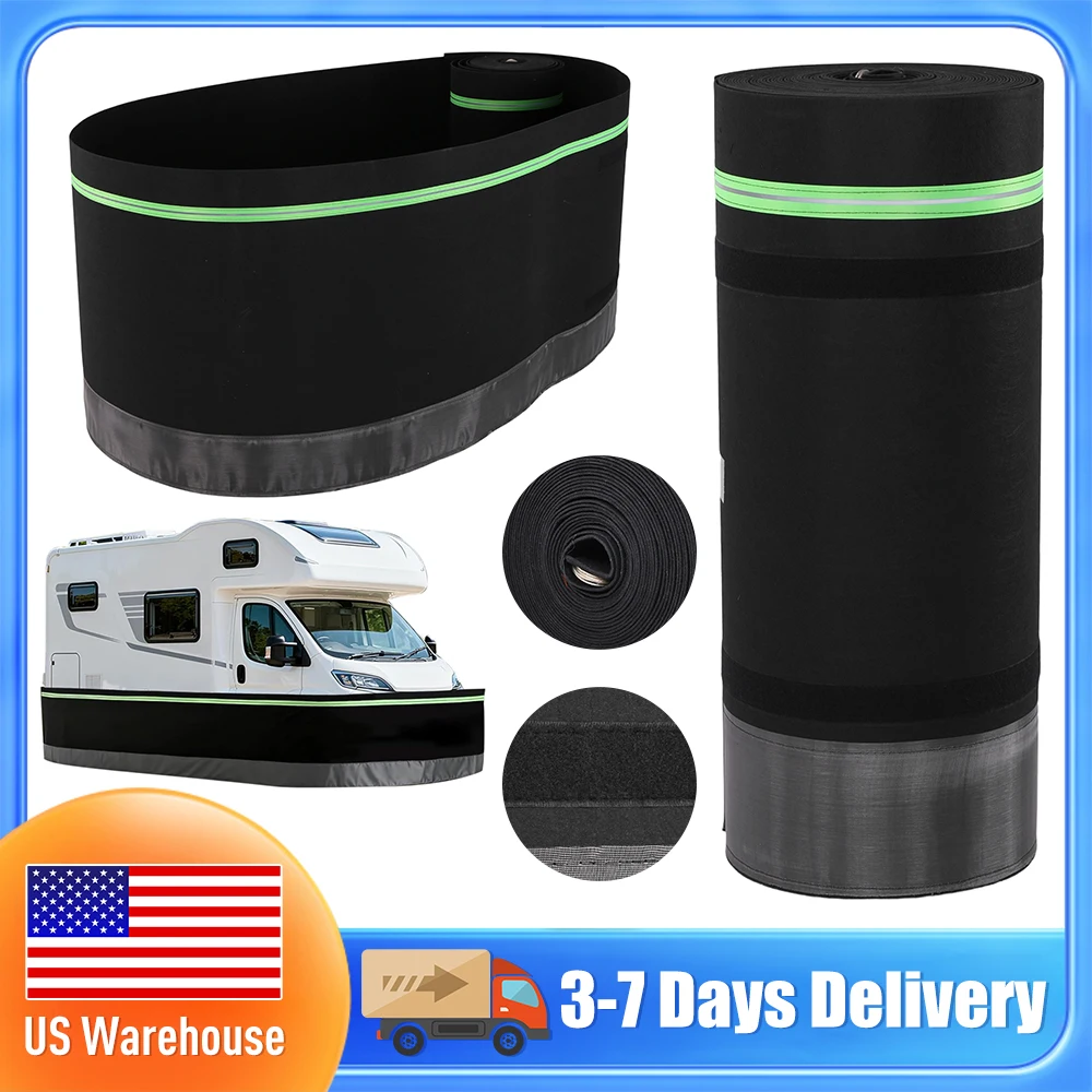 

Universal RV Trailer Skirt Panel Thick Waterproof Mobile House Skirting Windproof Snow Resistant for Outdoor Garden Yard Camper