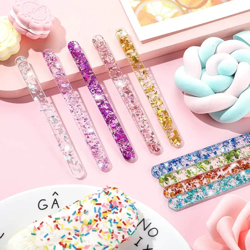 Reusable Ice Cream Sticks Acrylic Popsicle Sticks Creamsicle Cakesicle Cake Candy Pop Sticks Ice Lollies DIY Crafts