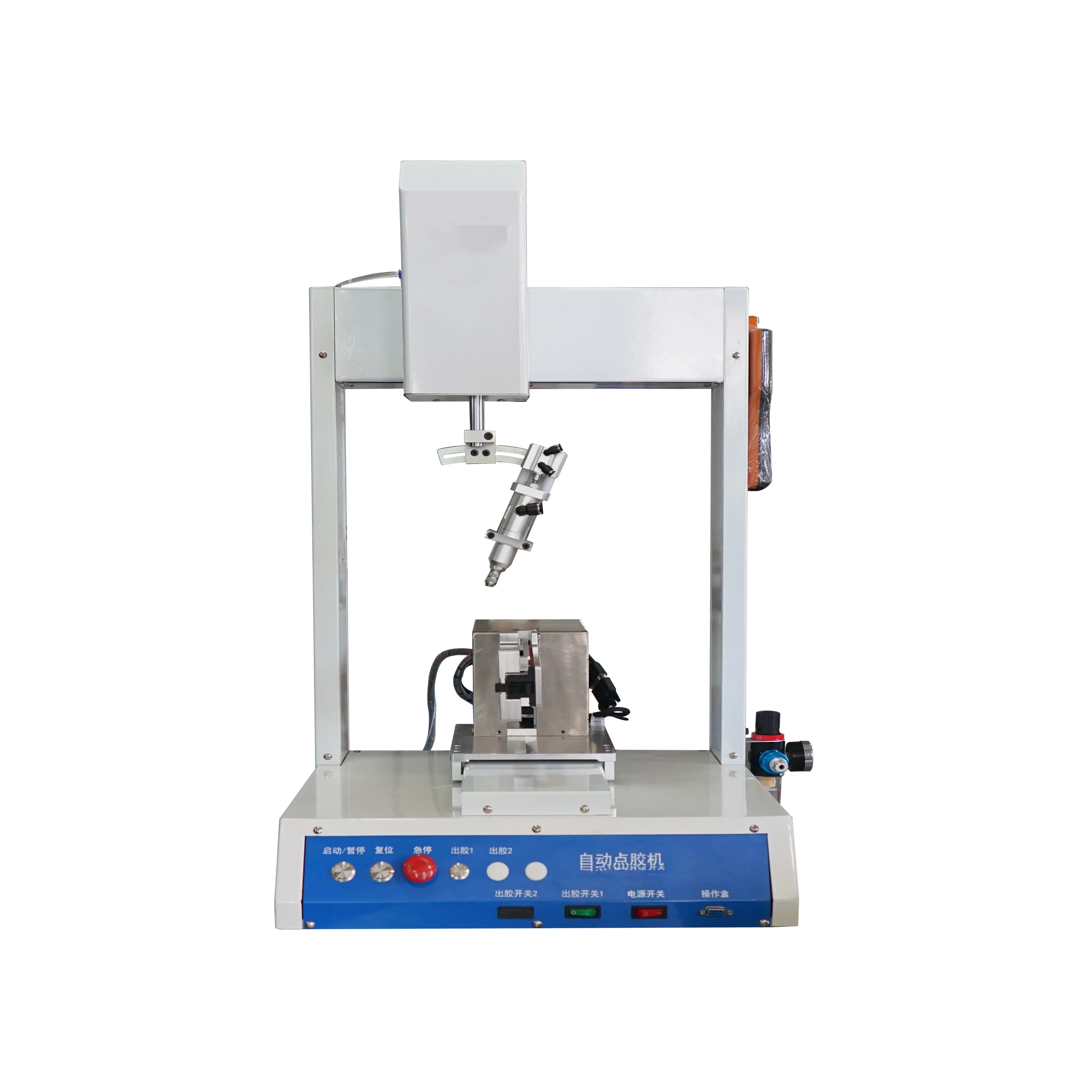 AB liquid crystal glass substrate sealing auto parts coating automatic dispensing machine fixture rotary dispensing machine