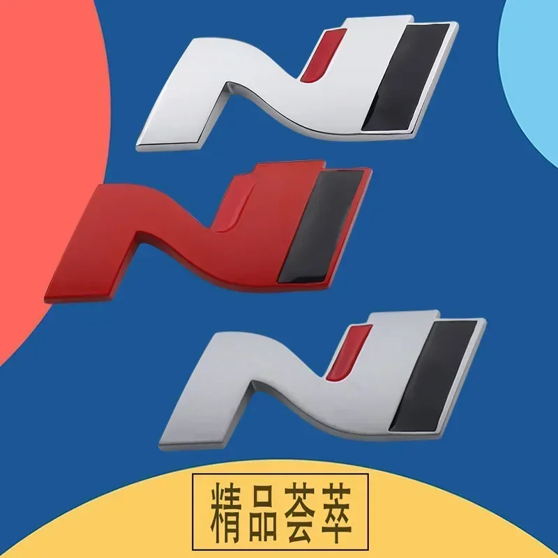 Badge Sticker 3D Car Styling N Nline car Hood Fender trunk Rear Decal Emblem For N Line