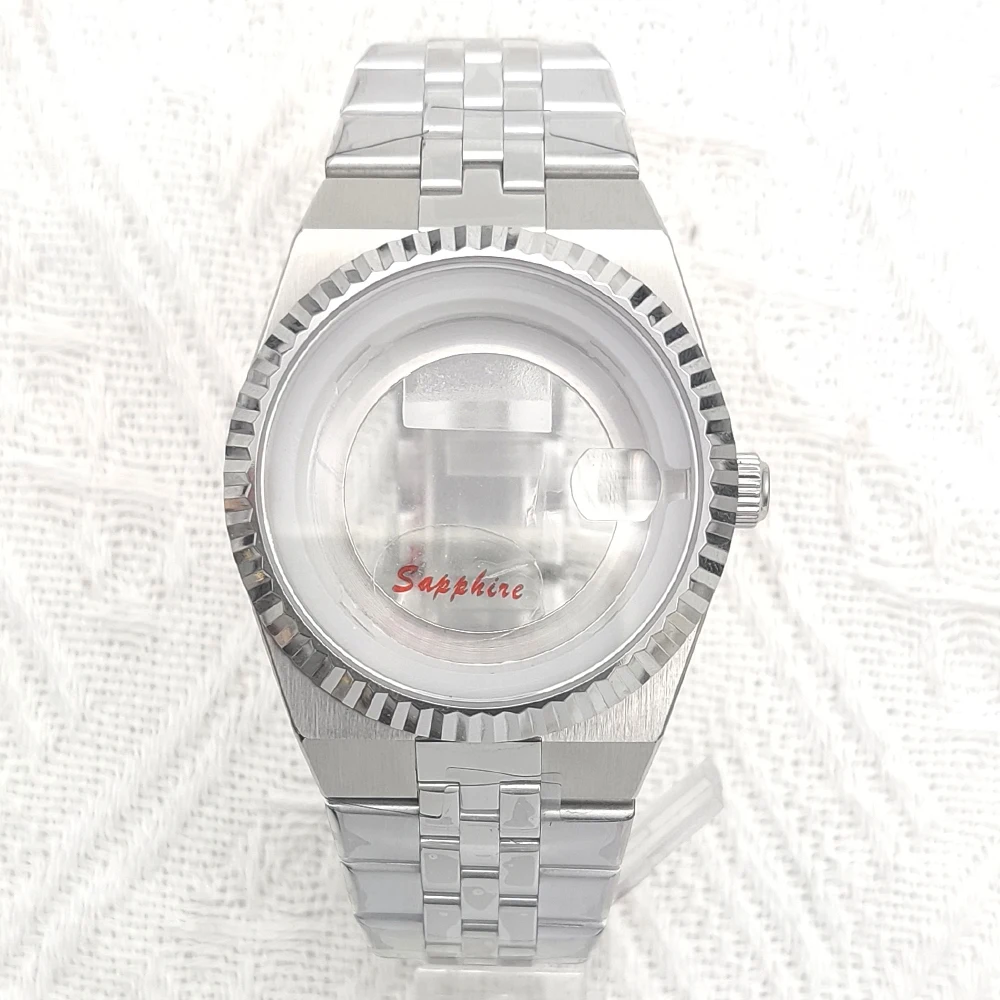316L Stainless Steel 40mm Land-Dwellwe Watch Case Strap Sapphire Glass Fit for NH35 Waterproof Automatic Mechanical Watch Case image 2