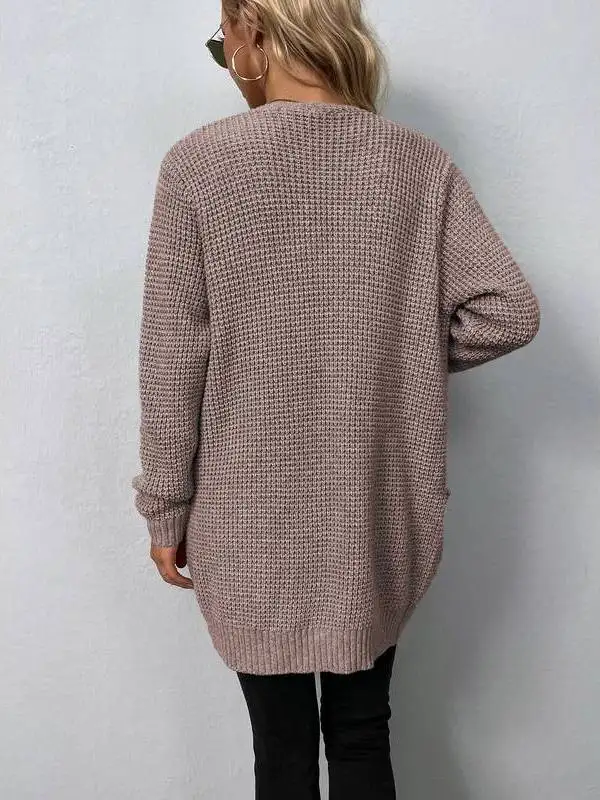 

Autumn Winter Women's V-Ne Sweater Loose Fit Cleanfit Sle Casual Wear Inner Match Fake Two-Piece Design