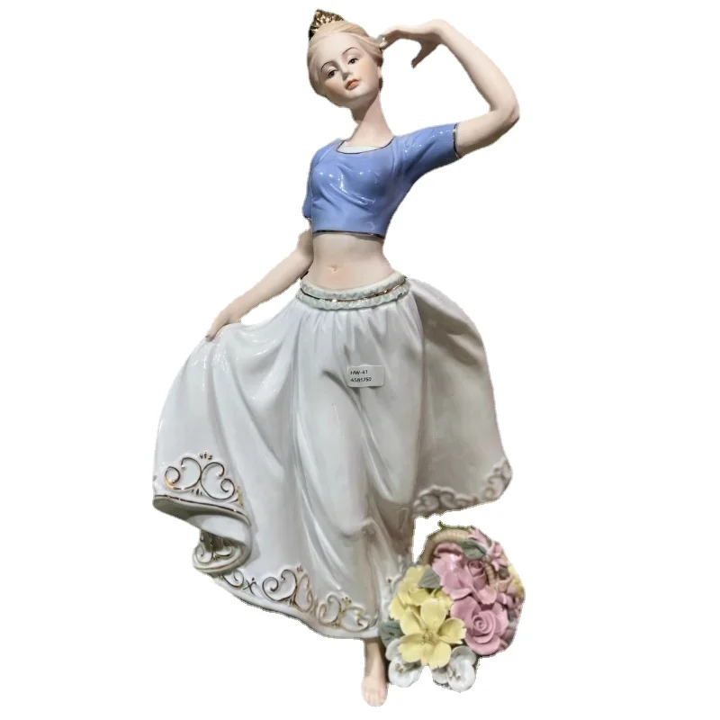 

Foreign trade export of porcelain figurines, ornaments, ceramic crafts, Western girls, decorative crafts, European styles