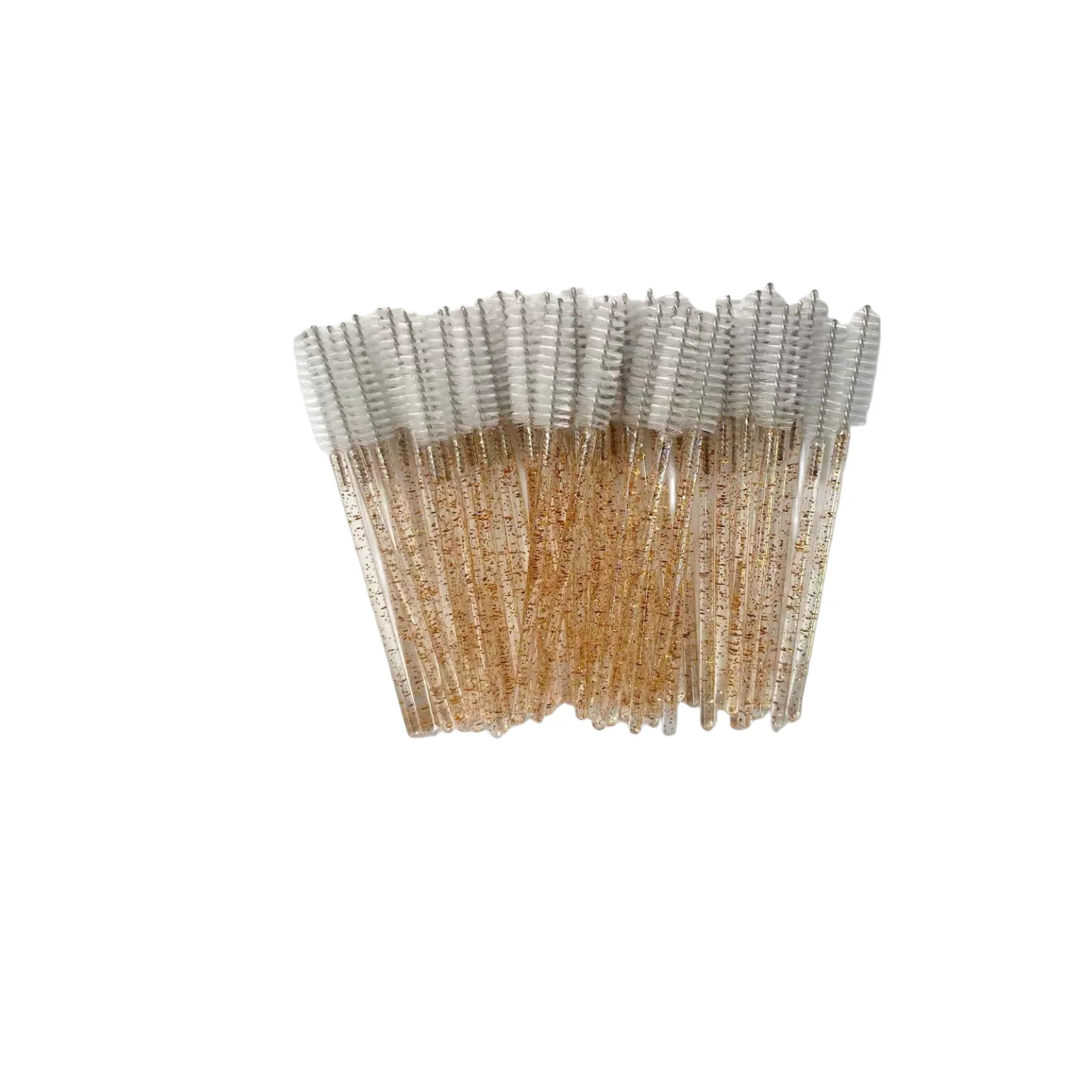 Eyelash Spoolie Wands Rose Gold Color Series 50pcs Per Bag Private Label Package Available